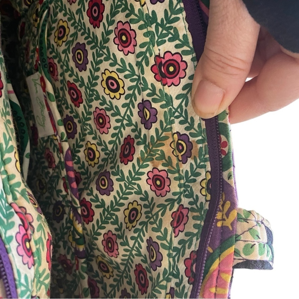 Vera Bradley quilted Floral paisley pink purple Patterned Tote Bag grandmacore - Picture 6 of 15